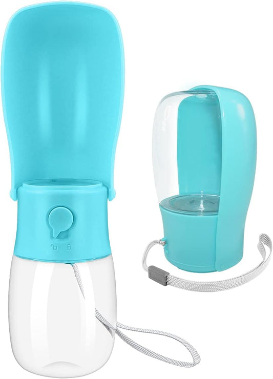 Foldable Portable Dog Water Bottle - 10 oz Blue