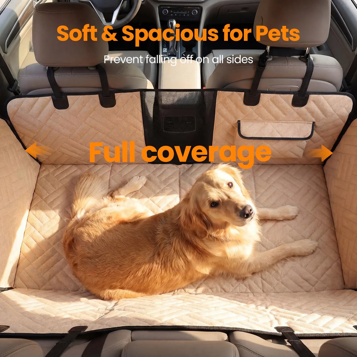 VALUXE Waterproof Dog Car Seat Cover for Large Dogs