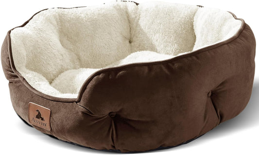 Extra Soft Small Dog and Cat Bed - 20 Inch