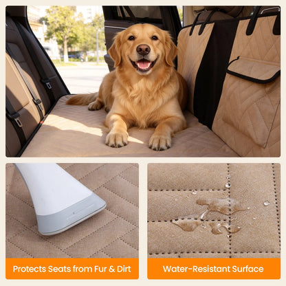 VALUXE Waterproof Dog Car Seat Cover for Large Dogs