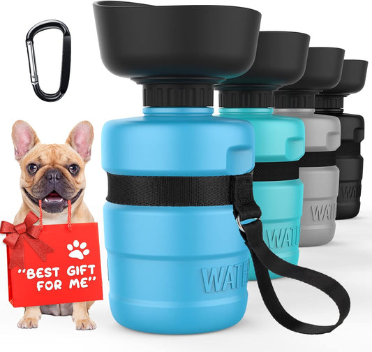 Portable Dog Water Bottle and Bowl Dispenser