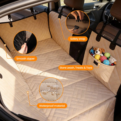 VALUXE Waterproof Dog Car Seat Cover for Large Dogs