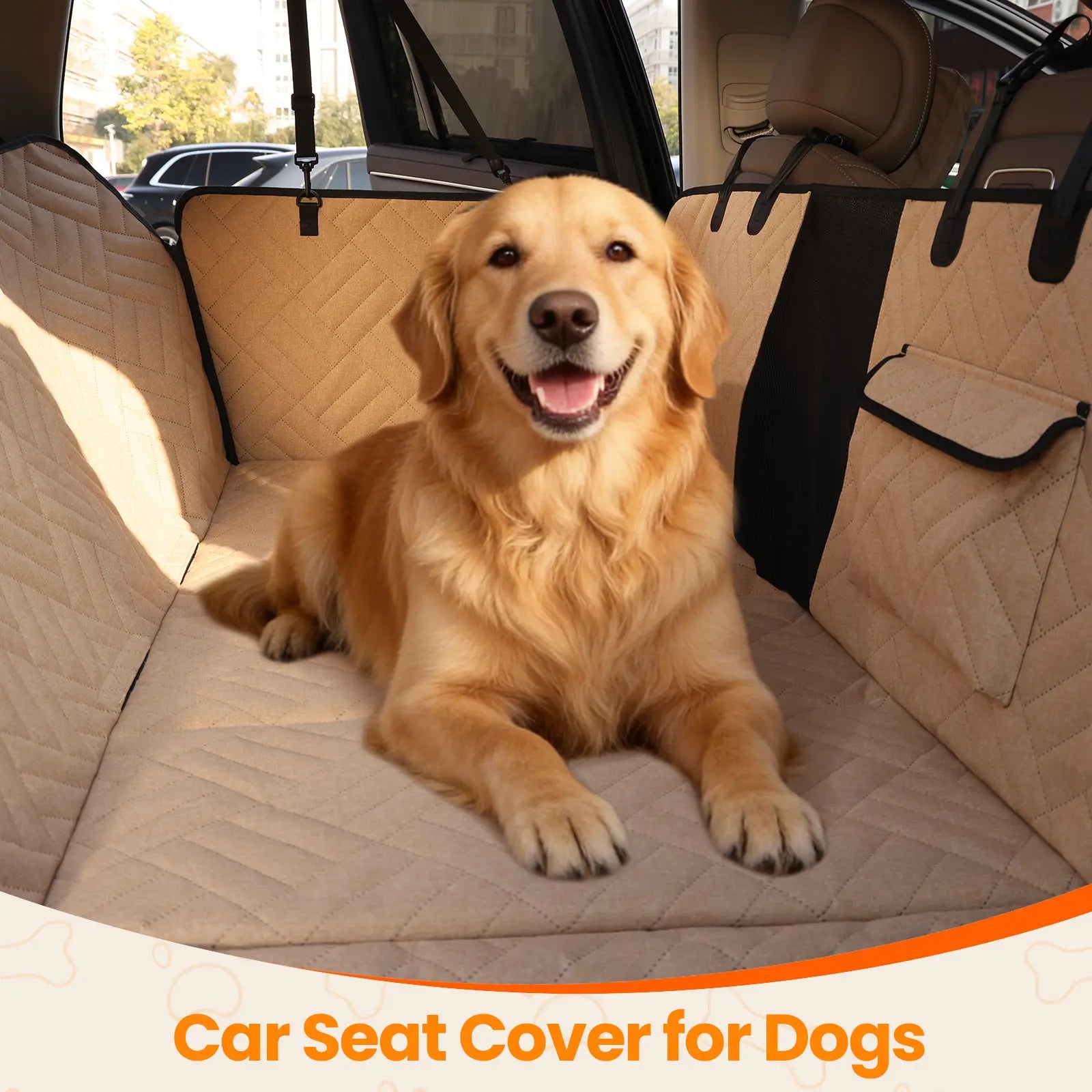 VALUXE Waterproof Dog Car Seat Cover for Large Dogs